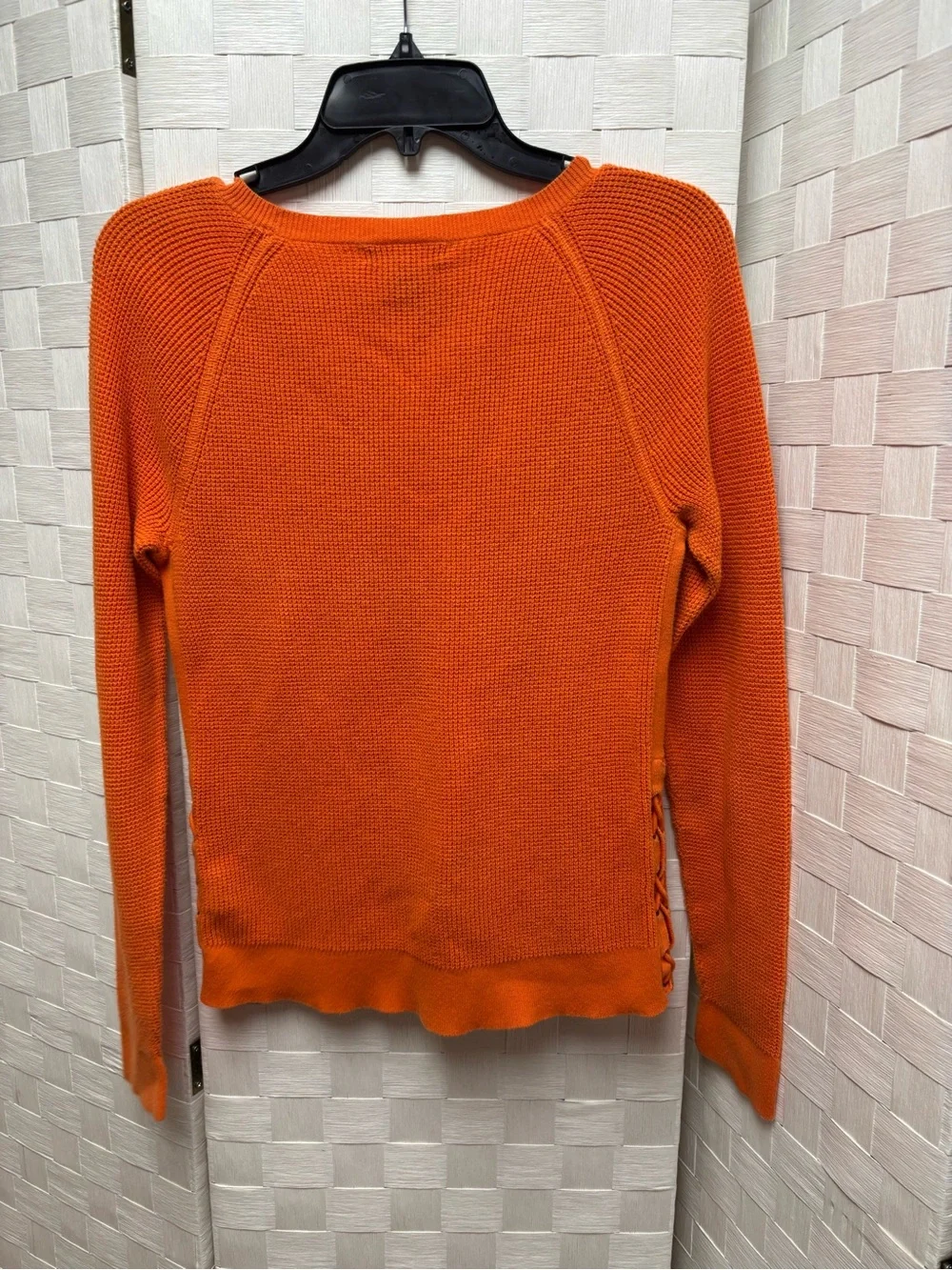 Lauren Jeans Co. Orange Knit Crewneck Sweater - Women Small